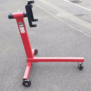 Aprilia Engine Stand to fit to Sealey, Machine Mart etc type engine stands that use the 60mm tube. New construction finished in black paint. title