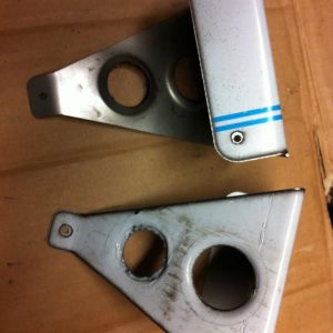 Race Style mirror mounts for the classic Mini. title