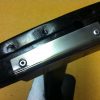 Polished stainless steel protection plate to stop the front panel from getting scratched from the auxillary bonnet catch. title