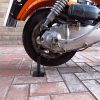 Heavy duty Lambretta rear wheel stand for changing the rear wheel. title