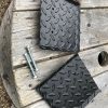 Side extension plates to fit to hydraulic motorcycle table lift/bench to allow you to safely use it with a Lambretta or Vespa scooter with wide stands. title