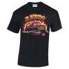 Black t-shirt designed by Ryan Quickfall with mutant driving a mini