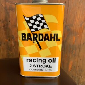 Orange and yellow replica Bardahl racing oil