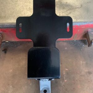 Black powder coated vintage oil can holder