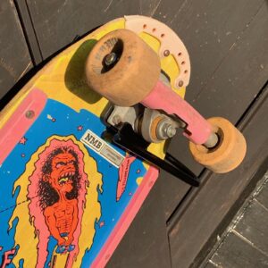 Skateboard on a black hanger