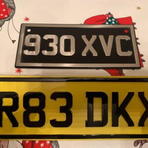 Alternative view of Custom made number plate