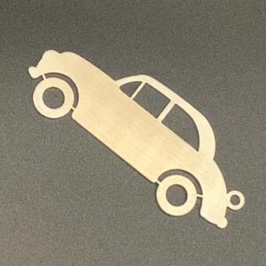 Stainless steel Morris Minor keyring