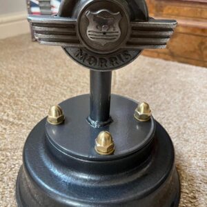 Morris minor coffee table base made from a genuine Morris Minor badge