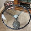 Morris minor coffee table made from a genuine steering wheel