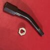 A black powder coated gear lever extension for a classic Mini