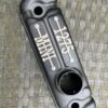 Close-up of rocker cover badge for a classic mini