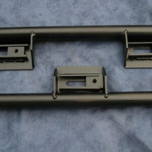 Classic Mini Bolt-in seat bar kit shown with black bars